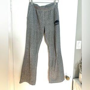 Roots Gray Fleece Bootcut Sweatpants